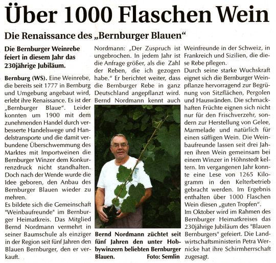 Pressebeitrag Wochenspiegel